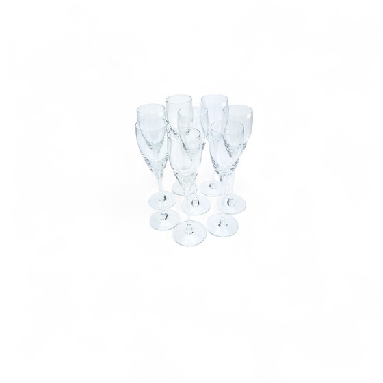 Image 1 of 8 x Bicchieri da liquore e sherry in cristallo Christinenhütte