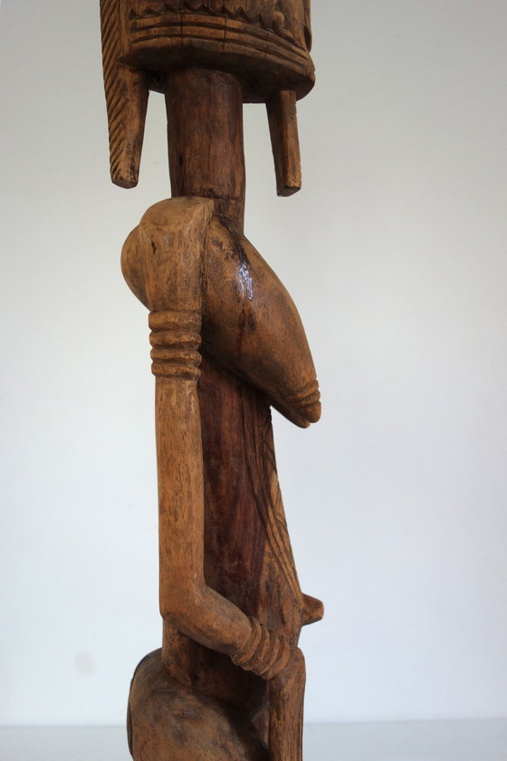 Image 1 of Statue N°2 d'Ancêtre Hermaphrodite Dogon Bombou-Toro (Mali)