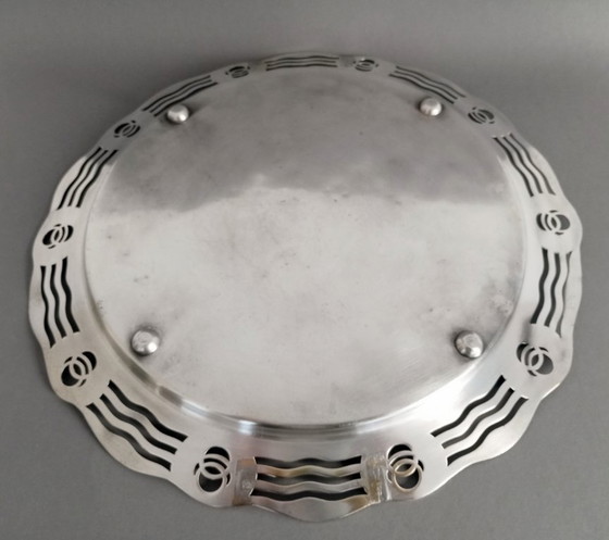 Image 1 of Koloman Moser secessionistische/verzilverde plaat voor Argentor 1902 Wenen