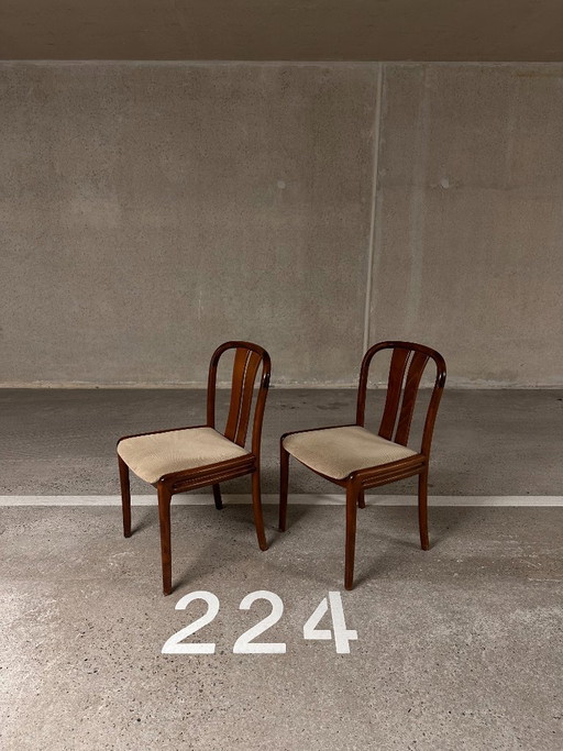 Chaises Casala vintage des années 1960 – eetkamerstoelen, Textile, Wood (photo 2 of 8)