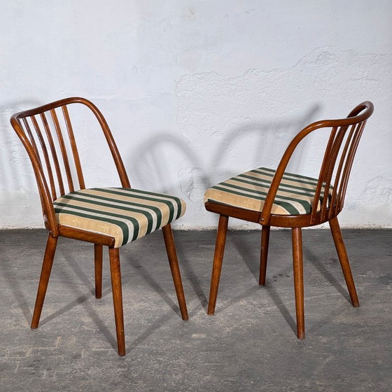 Set van 4 Jitona eetkamerstoelen, jaren 60 – Textile (photo 5 of 12)