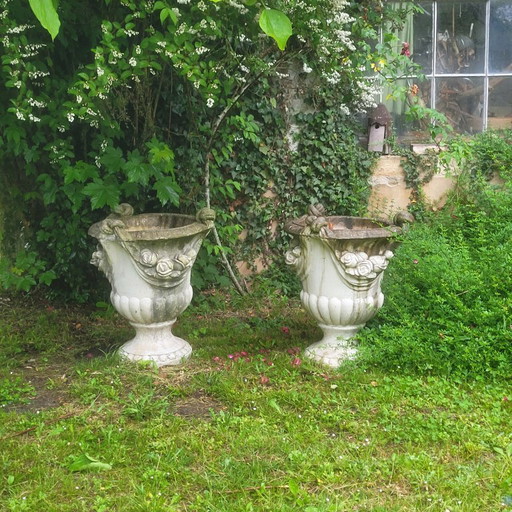 Vases Medicis Très Grande Paire