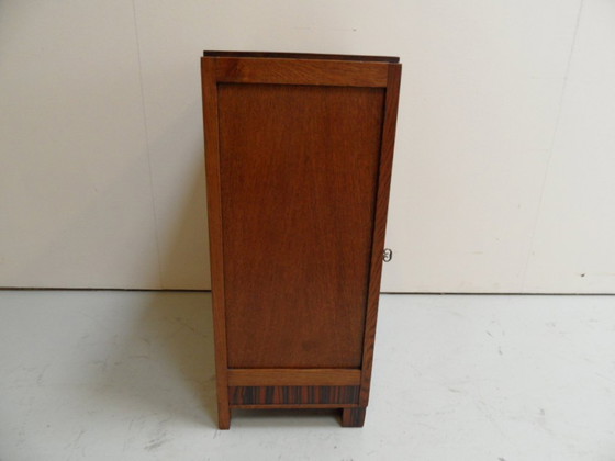 Image 1 of Art Deco one-door cabinet Amsterdam School
