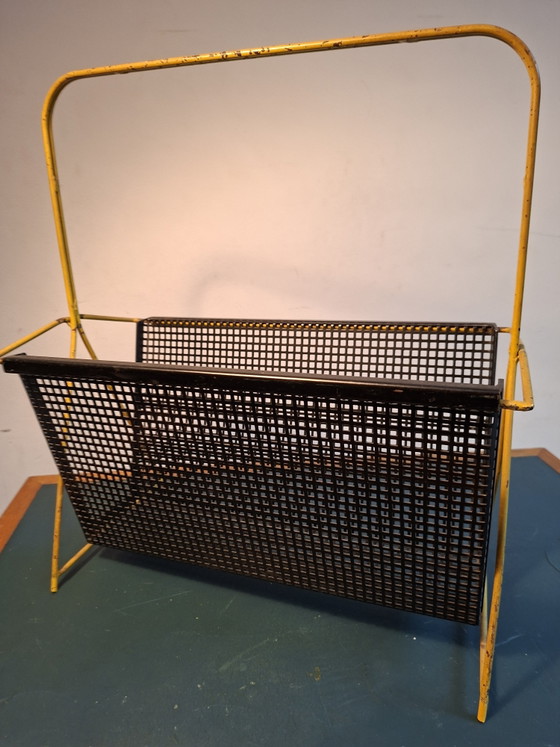 Pilastro magazine rack, Dutch vintage design, mid-century – Metal (photo 13 of 15)