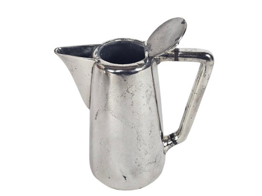Wiskemann - verzilverd - dekselkan - Art Nouveau - België - 1e kwart 20e eeuw