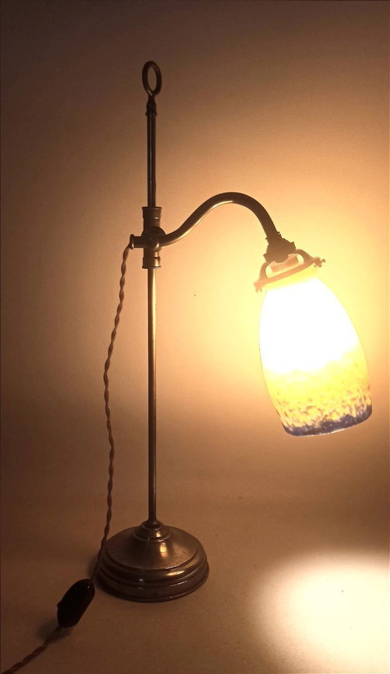 Image 1 of Muller Art Deco Height Adjustable Table Lamp, 53 cm