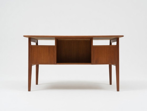 Image 1 of Teak Desk By Gunner Nielsen For Tibergaard, 1960s.