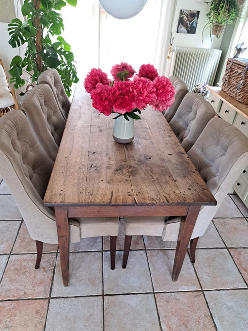 Antieke Frans Boeren Tafel