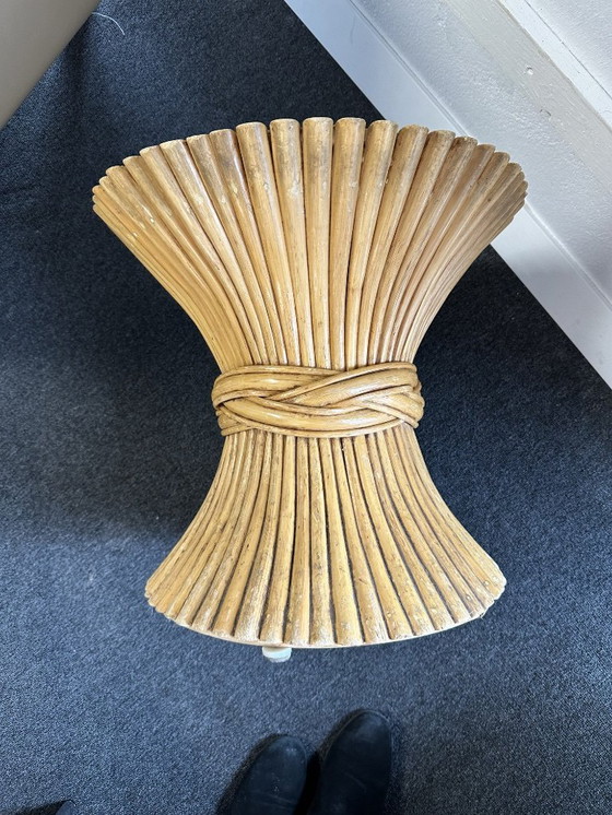 Image 1 of Tavolino vintage McGuire – bambù/rattan