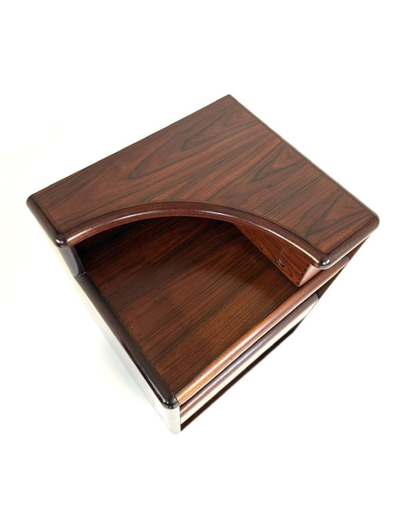 Image 1 of Set di 2 comodini vintage in palissandro, Skovby Møbelfabrik '70