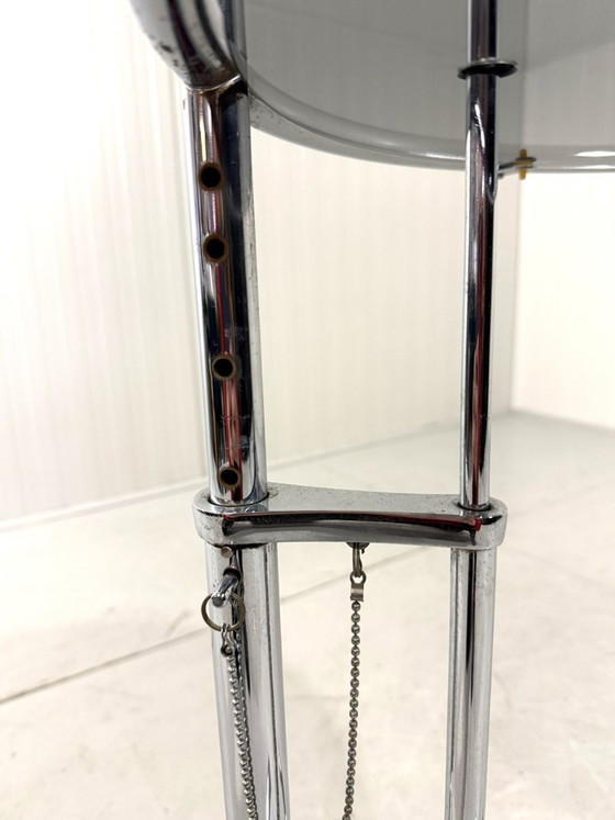 Eileen Gray Tavolino regolabile E1027 Vereinigte Werkstätten – Vereinigte Werkstatten, Tavolini, Chrome (photo 15 of 16)