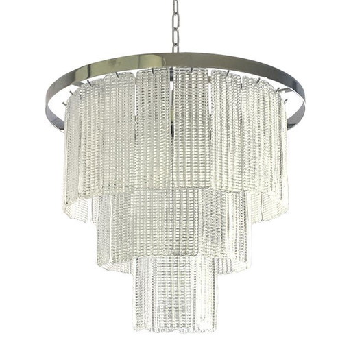Lustre Spoutnik en verre de Murano, style Mazzega