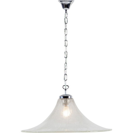Lampe suspendue vintage en verre dépoli pour Limburg, 1960