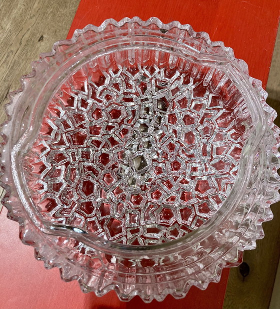 Image 1 of Helena Tynell – Glashütte Limburg 664 – Deckenleuchte mit Blasenglas – 1960er Jahre – Original