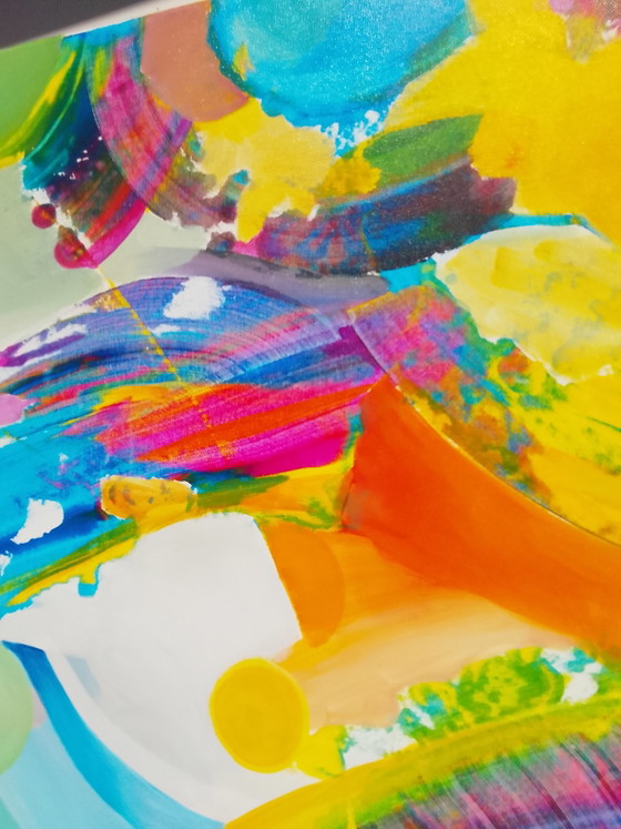 Image 1 of Acrylic painting #rainbowXL 100x150cm