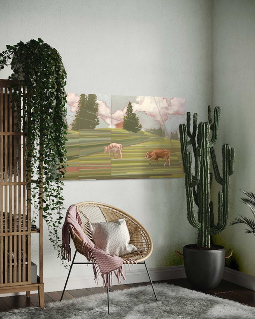 Between Heaven and Earth, oil painting on canvas, 130x80 cm