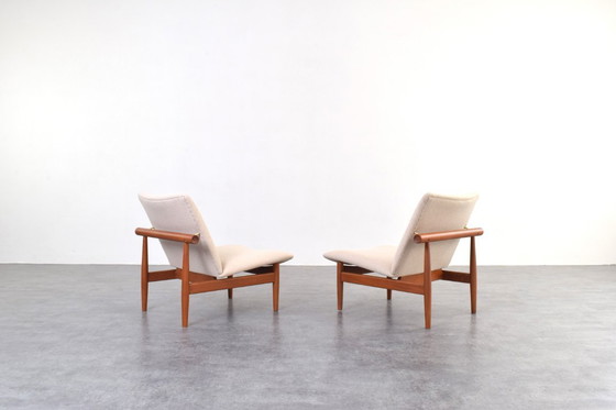 Image 1 of Model FD 137/1 Japan Lounge Chairs by Finn Juhl for France & Søn, 1960s, Set of 2