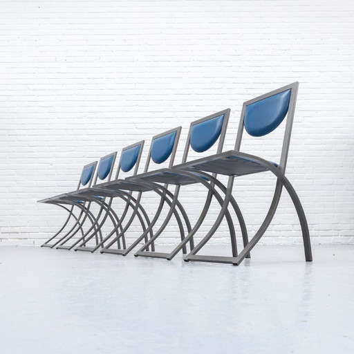 KFF Sinus Eetkamerstoelen Set 80s