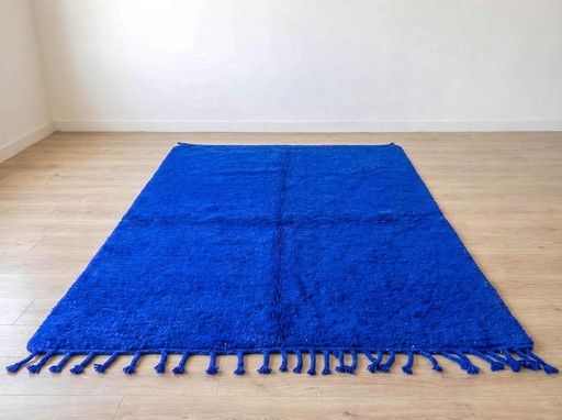 Authentischer marokkanischer blauer Berberteppich 170/270 cm – vloerkleden en tapijten, Wool (photo 2 of 9)