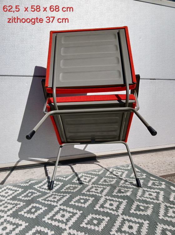 Image 1 of 2 x 2 x Industrial Armchairs Gispen Design Wim Rietveld Model 415/1401
