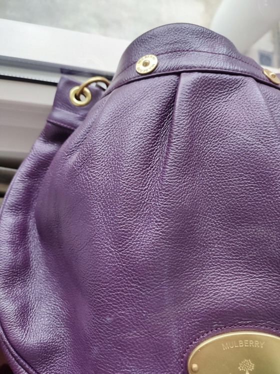 Mulberry Bag Purple Leather Mitzy East Hobo – Shoulder bags, Metal (photo 8 of 9)