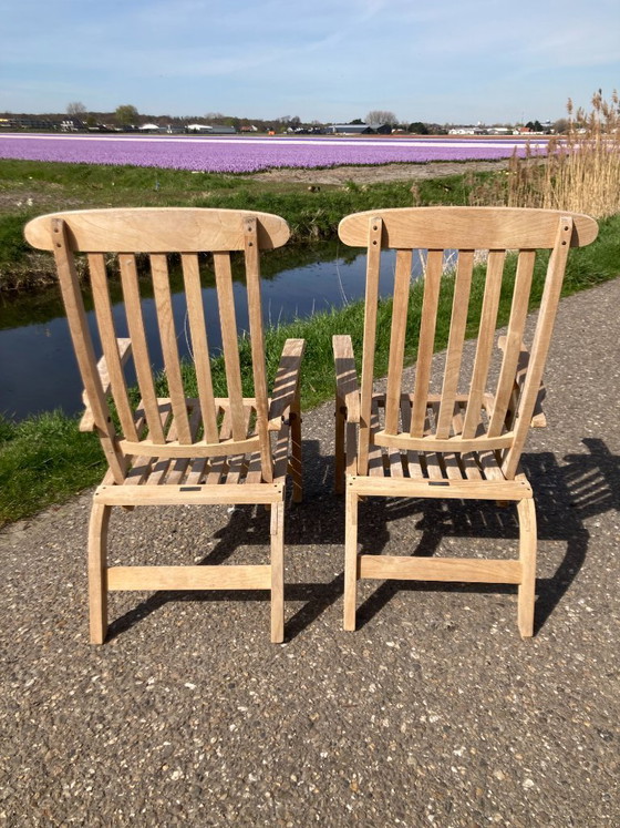 Image 1 of Set van 2 of 4 Garden Lounge chairs, top kwaliteit als NIEUW
