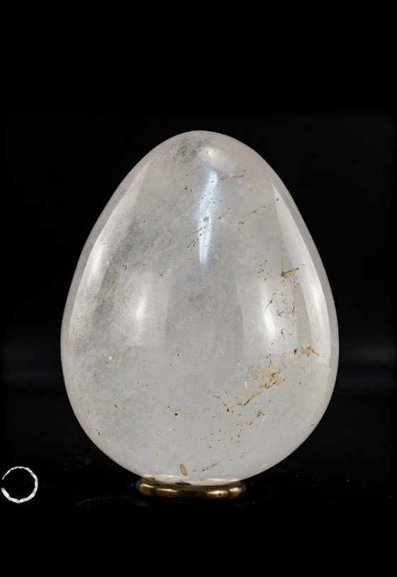Image 1 of Quartz egg Brazil 562.08 grams natural