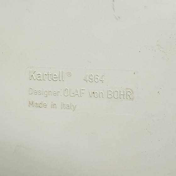Image 1 of White Chest of Drawers Model 4964 by Olaf Von Bohr for Kartell, 1970s