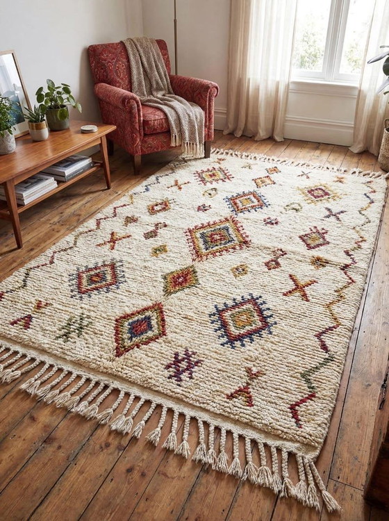 Alfombra Artesanal de Lana Hecha a Mano 240/140cm – Wool (photo 5 of 5)