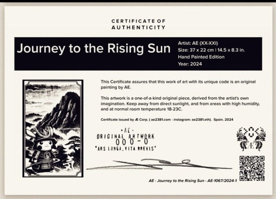 Image 1 of Kunstwerk Pikachu (Pokemon) Journing to te rising sun