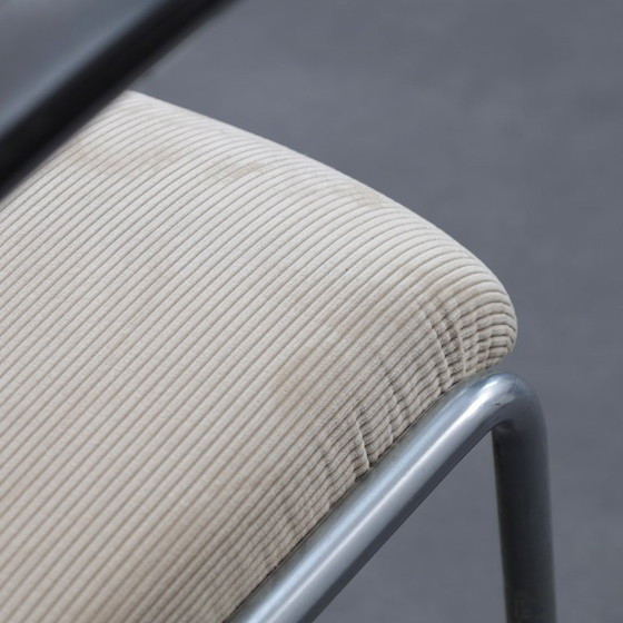 Image 1 of Set di tre poltrone in acciaio tubolare Gispen 413 di W.H. Gispen, Paesi Bassi, anni '50