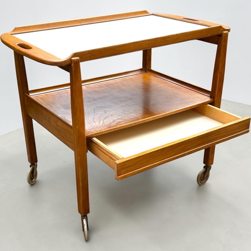 Tingströms 'Julius' Eichen Servierwagen (1960er Jahre) – serveerwagens, Wood