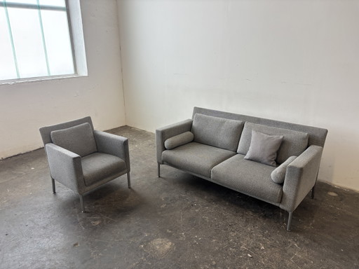 Walter Knoll Jason Sofá de Diseño Sillón Tela