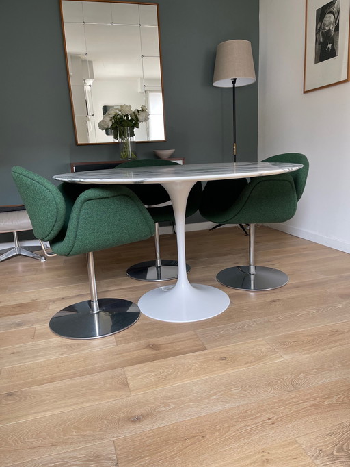 Knoll marble table