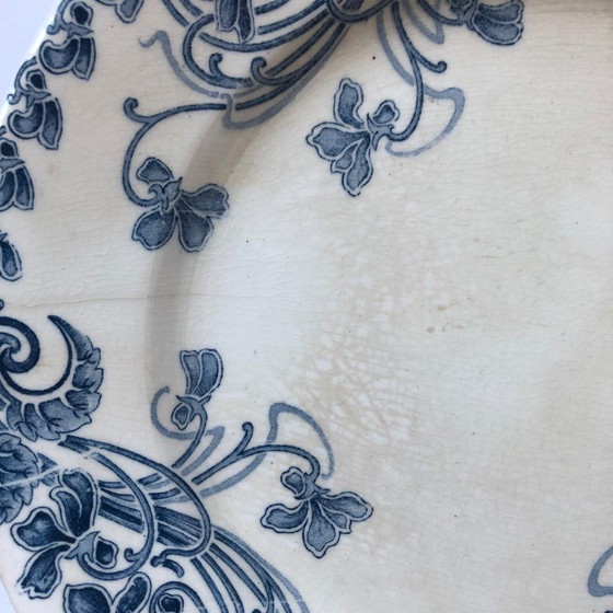 Image 1 of Flat plate in ironstone porcelain, LG Clairefontaine, Violette model