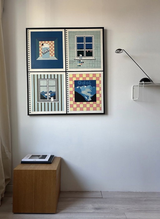 Ad Sinke kunstwerk artwork zeldzame vintage 1975