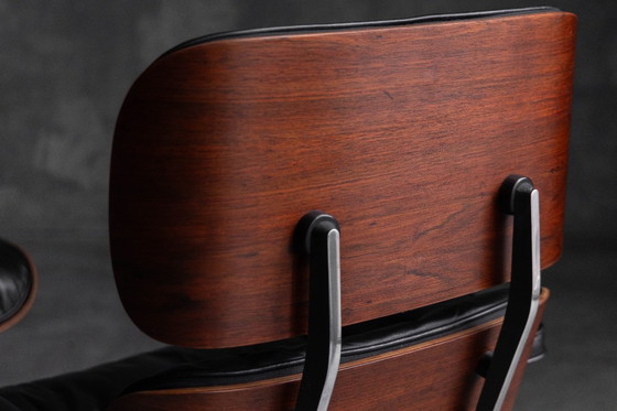 Image 1 of Sillón y otomana Eames de primera generación, de Charles y Ray Eames para Herman Miller, 1957