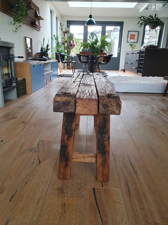 Image 1 of Oak bench lxwxh 143x26x50cm