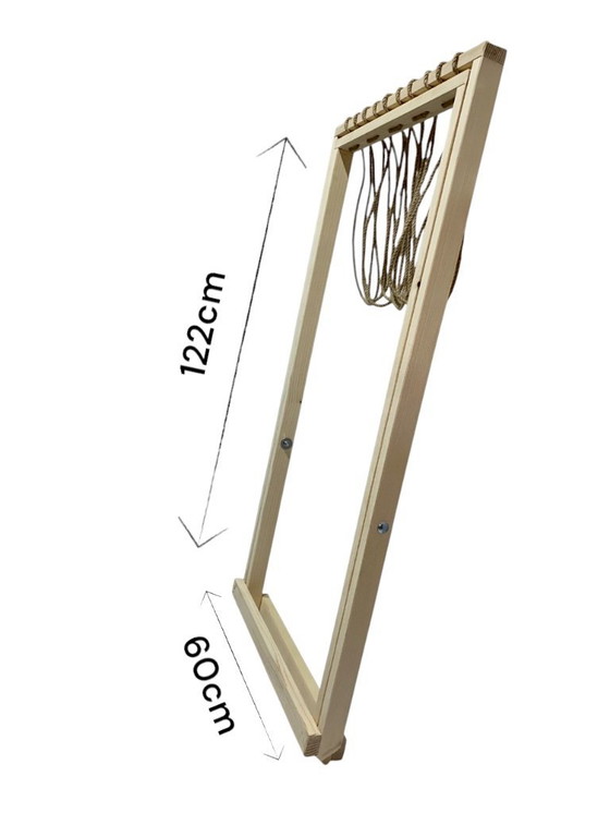 Image 1 of Wooden Clothes Airer - Foldable Laundry rack, Clothes Horse, Folk Home Decor