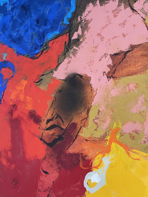 2x Olieverf schilderijen van Henk van Vessem