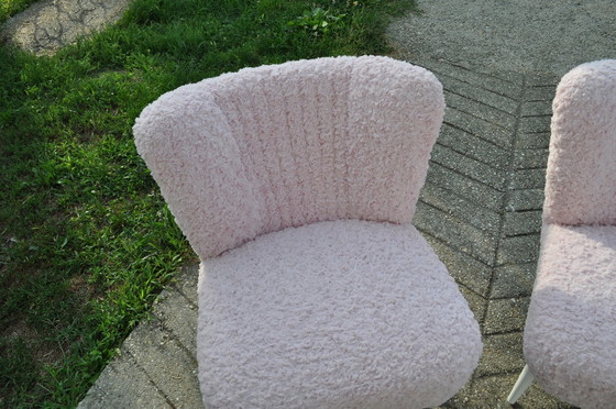 Mid-Century Pink Faux Fur Lounge Chair, 1960s, Armchairs, Mid Century Modern (photo 6 of 9)