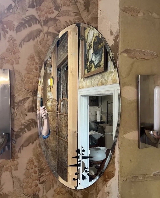 Miroir Sosia par Alessandro Mendini pour Zanotta – Glass, Metal (photo 4 of 5)