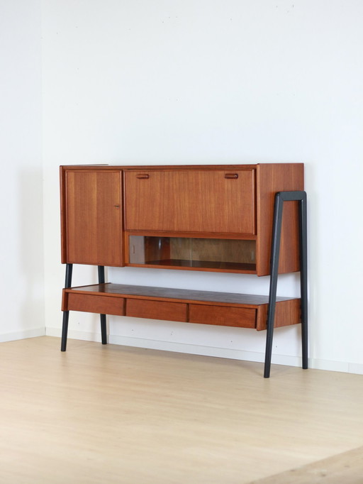 Armoire haute vintage en teck