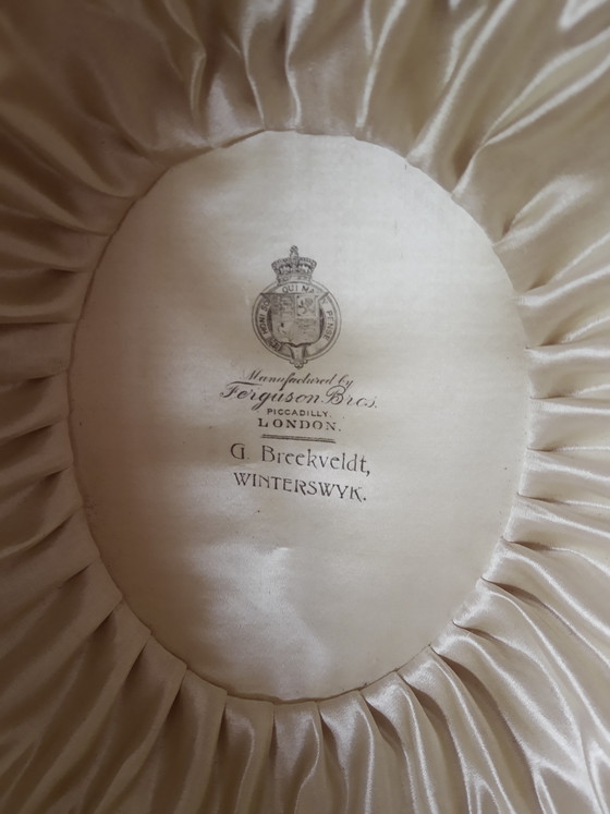 Image 1 of Chapeau melon ancien en feutre noir de Ferguson Bros Piccadilly, Londres, fait main entre le milieu et la fin du XIXe siècle.