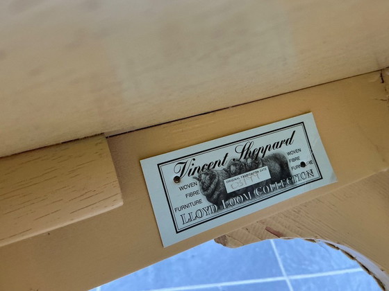 Image 1 of Lloyd Loom garden table (Vincent Sheppard) vintage