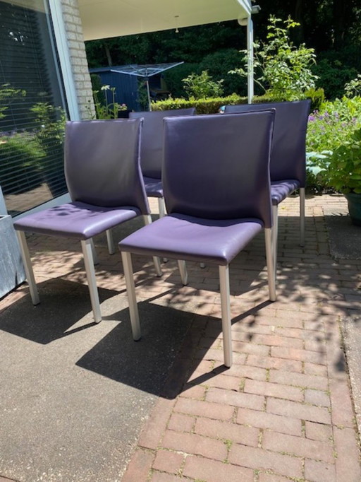 4x Leolux Myto dining chairs