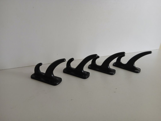 Coat hooks 4 pcs – bakelite – Philite – vintage – Coat racks, Other (photo 6 of 6)