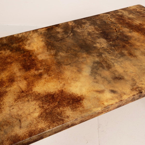 Aldo Tura Mid Century Rectangular Parchment Low Coffee Table mod. 825 Itayl 1950 – Wood, Mid Century Modern (photo 12 of 27)