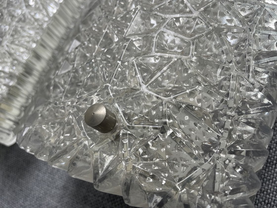 Image 1 of 2 vintage BUR wandlampen ijsglas kristal