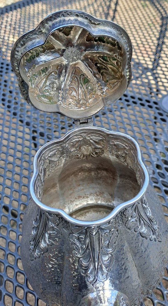 Image 1 of Cafetera/moca antigua Djokja de plata (sello 900).🫖